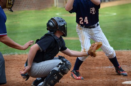 Catching sport ball photo