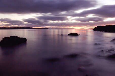 Sea sky clouds photo