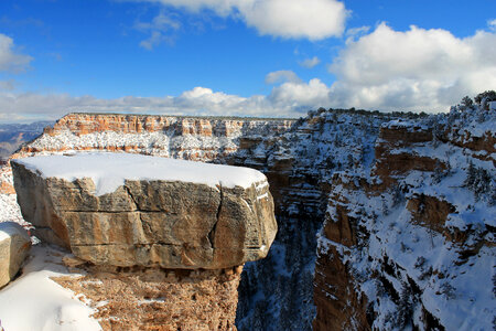 Grand Canyon Winter landscape in Arizona photo