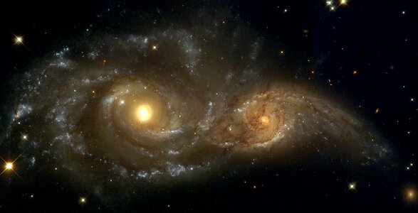Gravitation galaxy ic 2163 photo