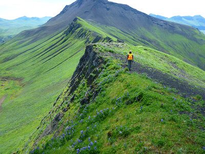 Green Hills landscape in Alaska photo