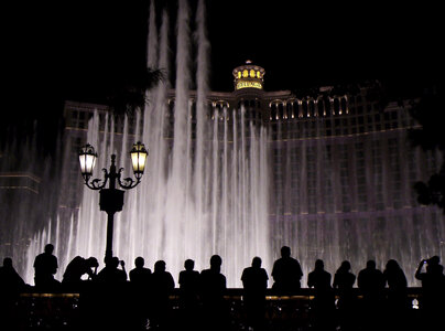 Bellagio Hotel, Casino, and water Fountains in Las Vegas, Nevada photo