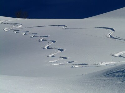 Trace curves powder snow photo