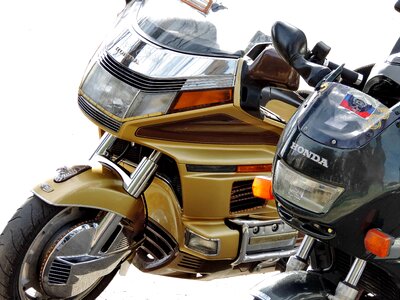 Headlight modern motorbike