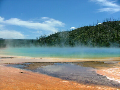Grand Prismatic Spring in Yellowstone National Park, Wyoming photo