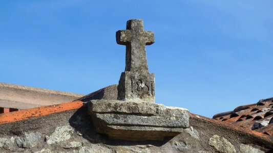 Stone building christian photo