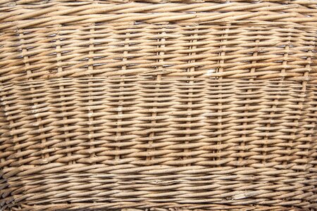 Pliable material wicker basket basket weave photo
