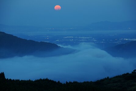 Night view moon night