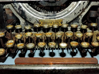 Antiquity history typewriter photo