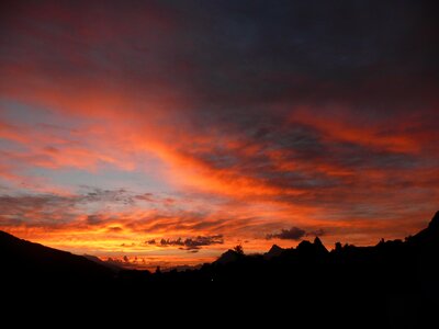 Abendstimmung clouds nature