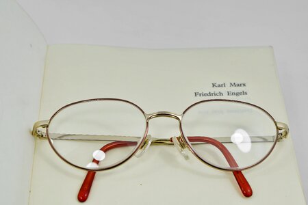 Book magnification eyewear photo