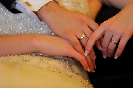 Wedding Ring hands finger photo