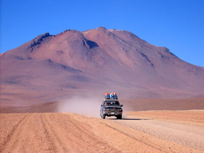 Driving across the Solar to Pantanel, Bolivia photo