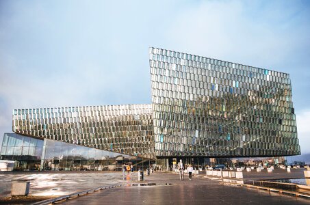 Harpa Concert Hall Buidling in Iceland photo