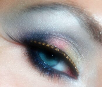 Cosmetics make up eyes photo