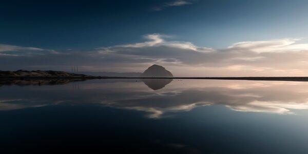 Glassy lake sea photo