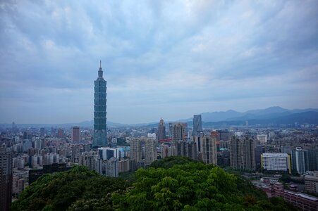 Daytime Skyline of Taipei, Taiwan photo
