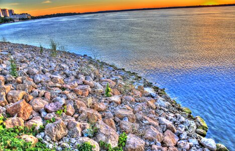 Landscape scenic lake photo