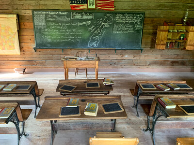 Old schoolhouse room photo