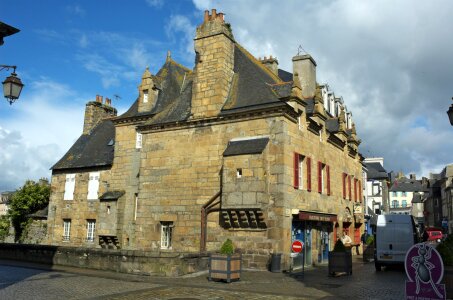 view of the city of landerneau photo