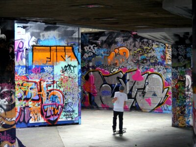 Walls urban artistic photo