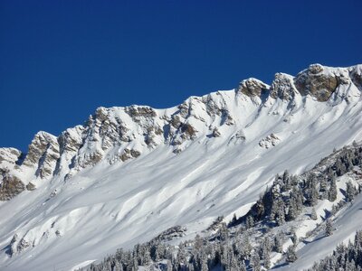 Winter wintry swiss alps