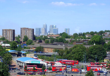 Lewisham Station, an important transport hub in England photo