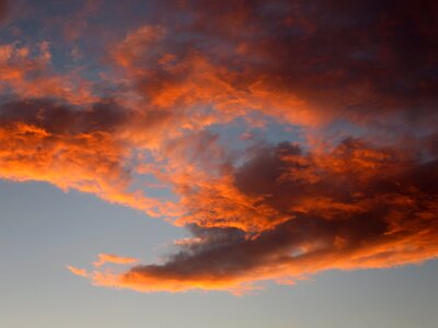 Sunset sky red photo