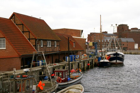 Old Timber Port in Wismar, Germany photo