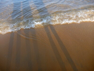 Shadow Of People On Beach