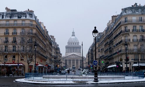 Landscape winter Paris France photo