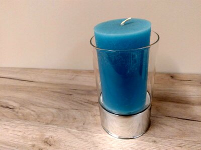 Beautiful Photo blue candle photo