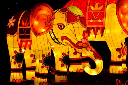 Art colorful elephant photo