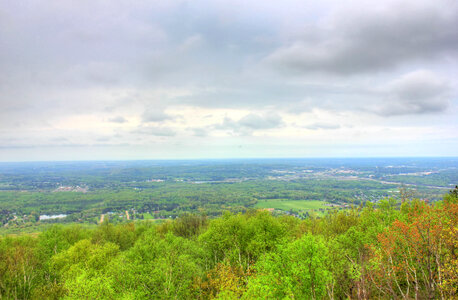 Landscape on an overcast day at Rib Mountain State Park, Wisconsin