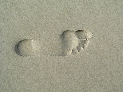 Foot sand beach
