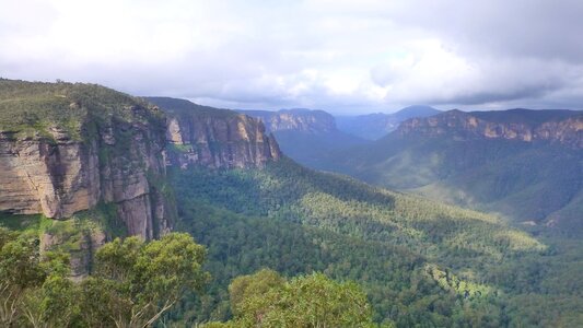 Blue mountains australia valley photo