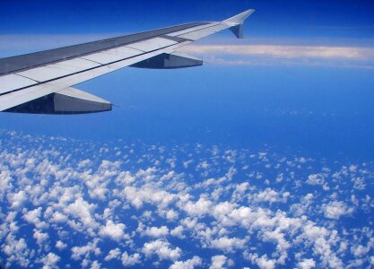 Clouds airplane aircraft photo