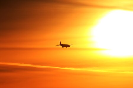 Travel sunrise aviation photo