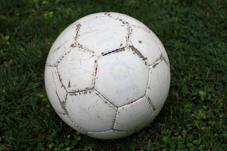 Football ball lawn photo