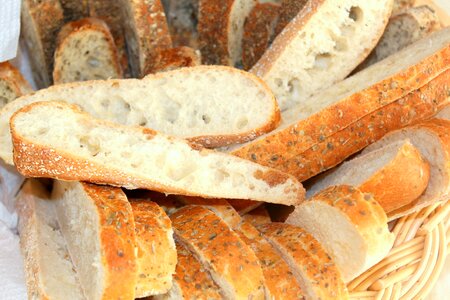Basket bread focaccia