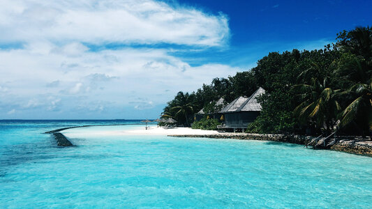 Beachfront House in Gangehi, Maldives photo