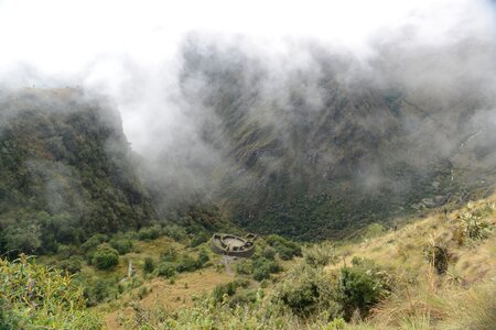 Inca trail to Machu Picchu, Cusco, Peru photo