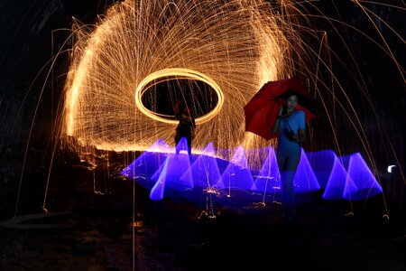 Light spin swirl photo