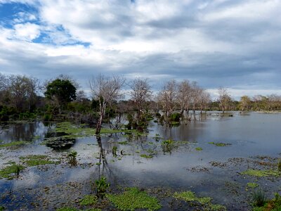 Clouds lake lagoon photo