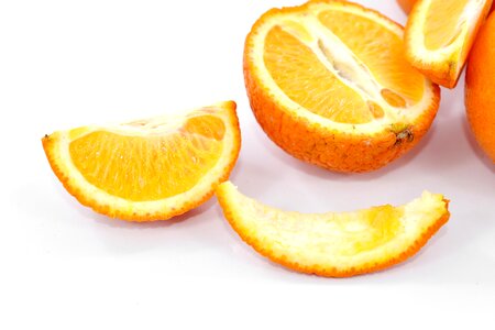 Half mandarin orange peel