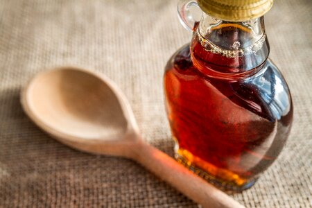 Maple Syrup & Wooden Spoon photo