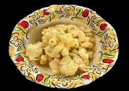 Paper bowl macaroni