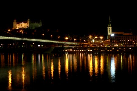 Danube river city photo