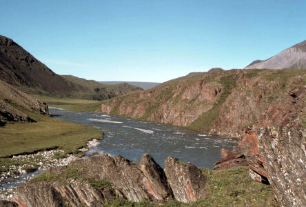 Arctic National Wildlife Refuge River in Summer photo