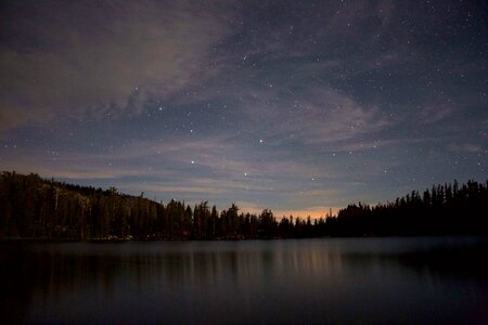 Astronomy lake nature photo
